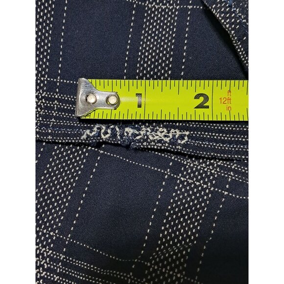 Vintage Carole Little Sport 6 Petite Denim Plaid Maxi Dress Modest Jumper Floral - Picture 10 of 10